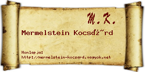 Mermelstein Kocsárd névjegykártya